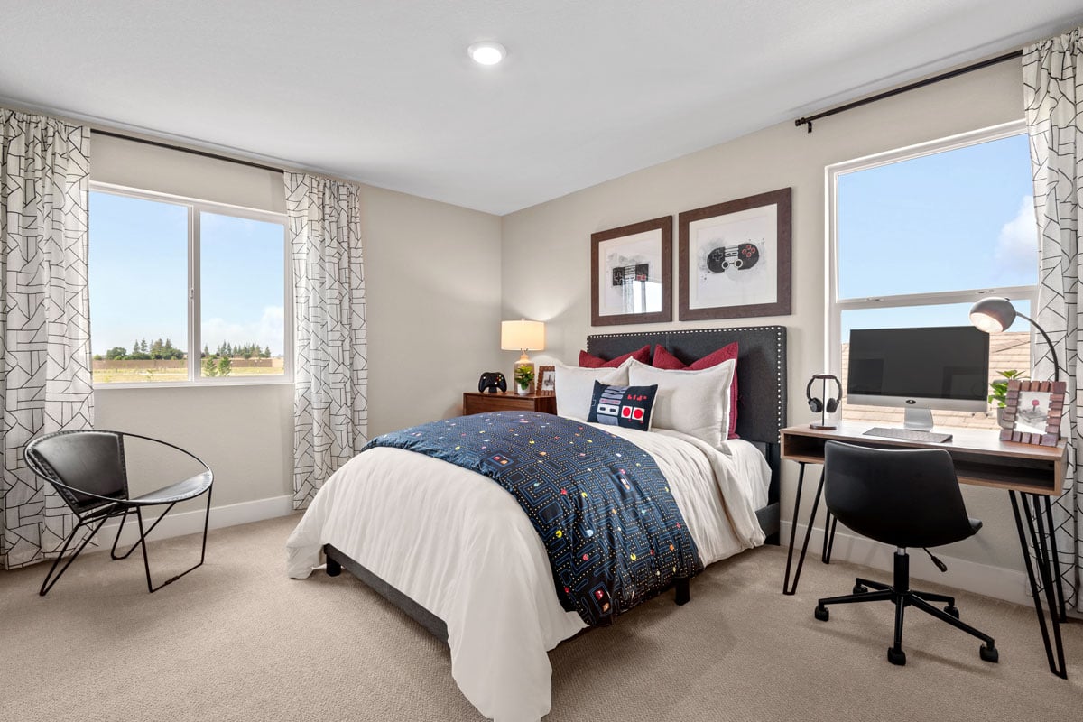 Spacious secondary bedrooms