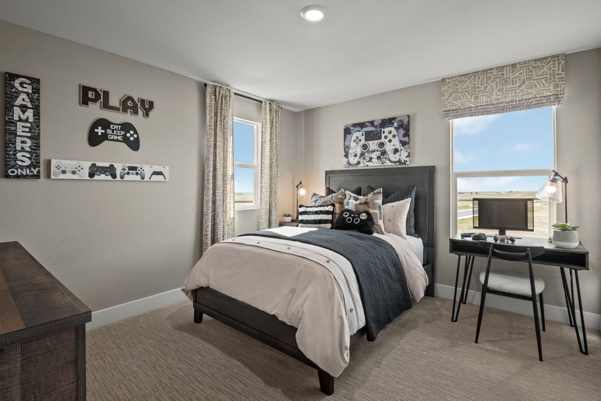 Spacious secondary bedrooms 