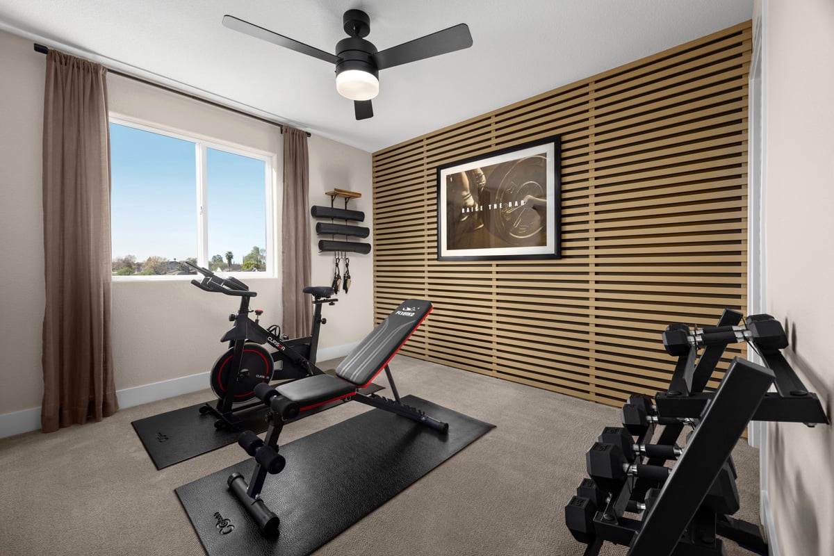 Spacious secondary bedrooms