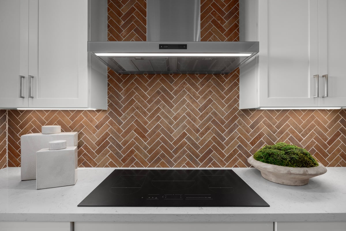 Custom tile backsplash