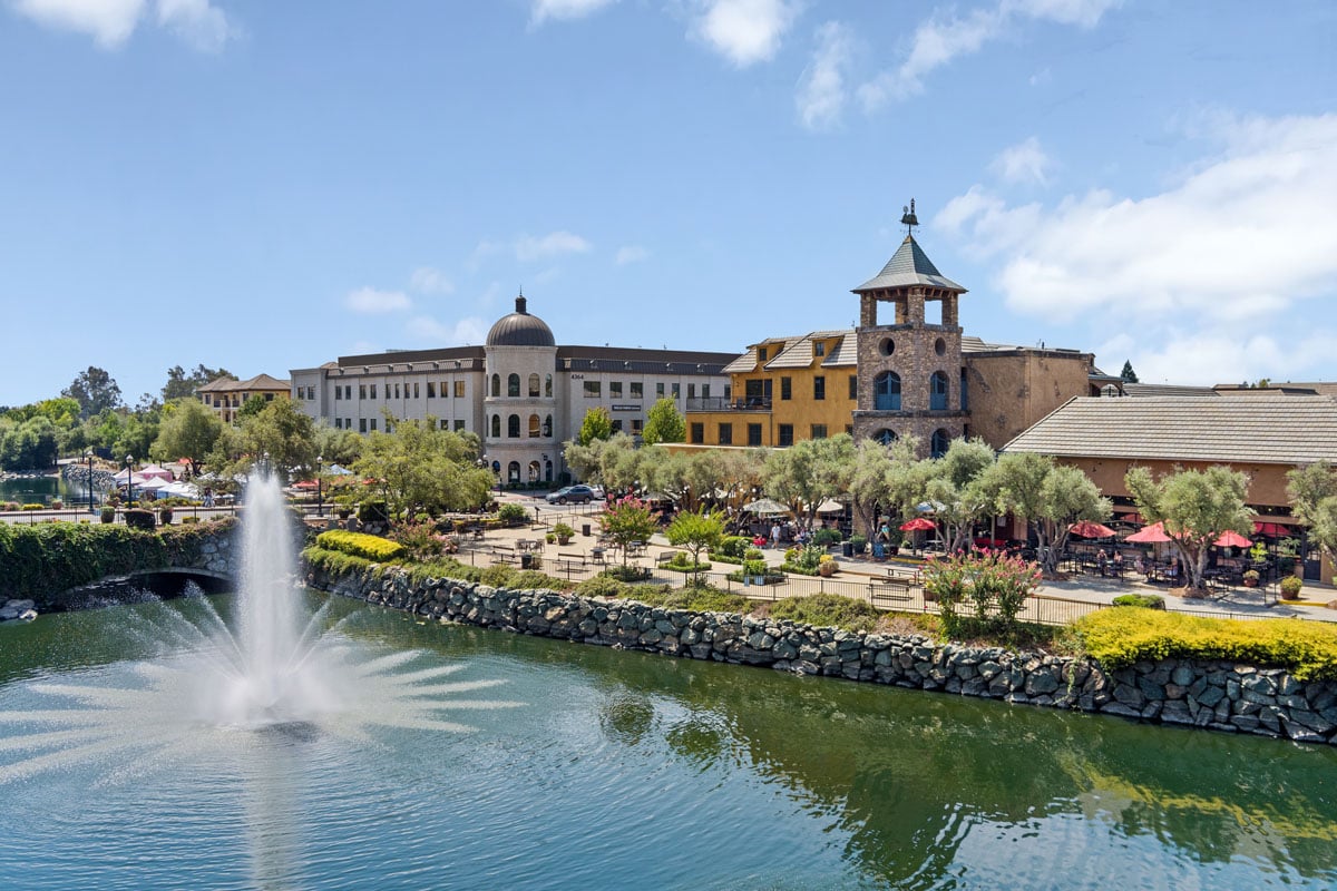 Shopping and dining nearby at El Dorado Hills Town Center