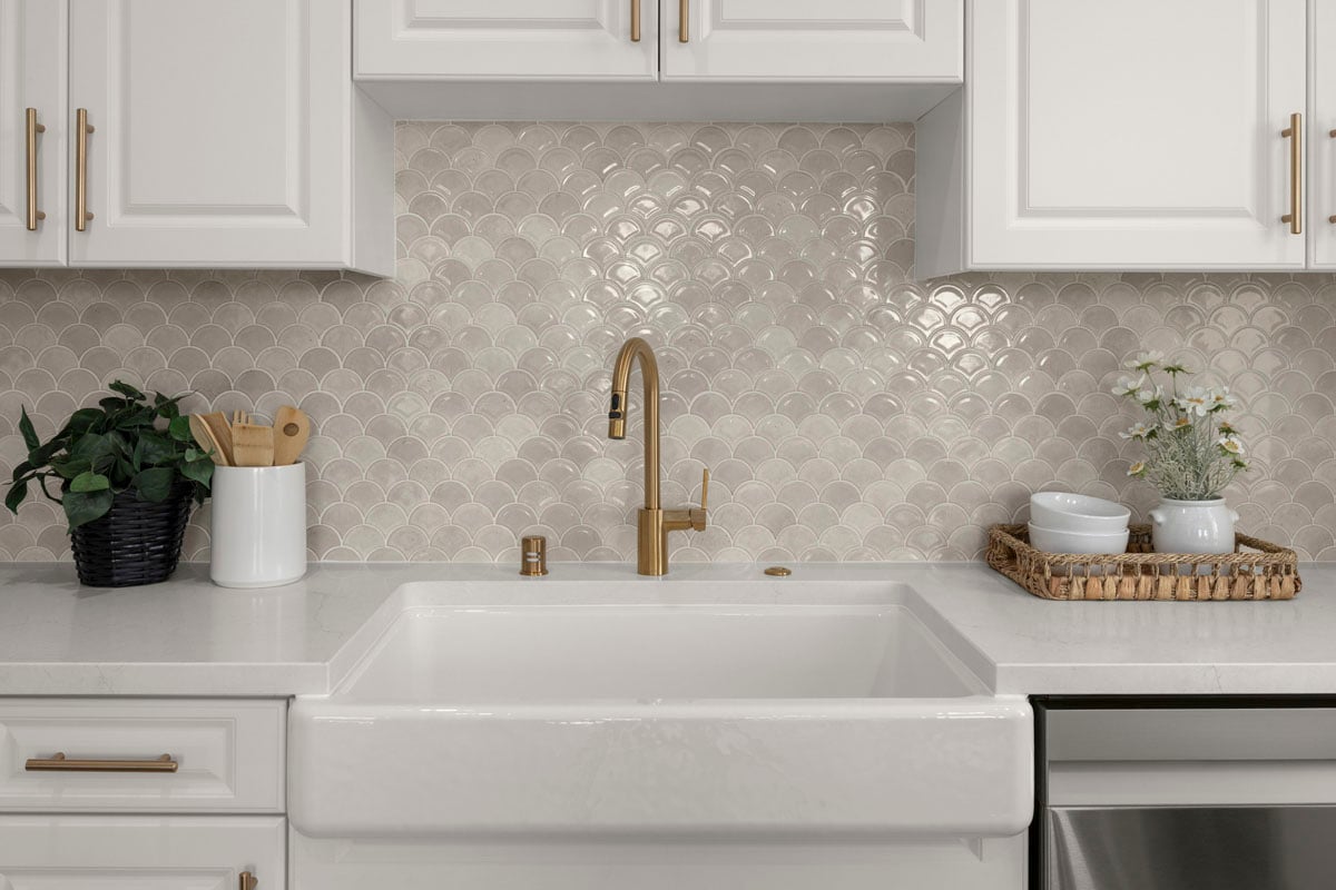 Optional apron-front sink