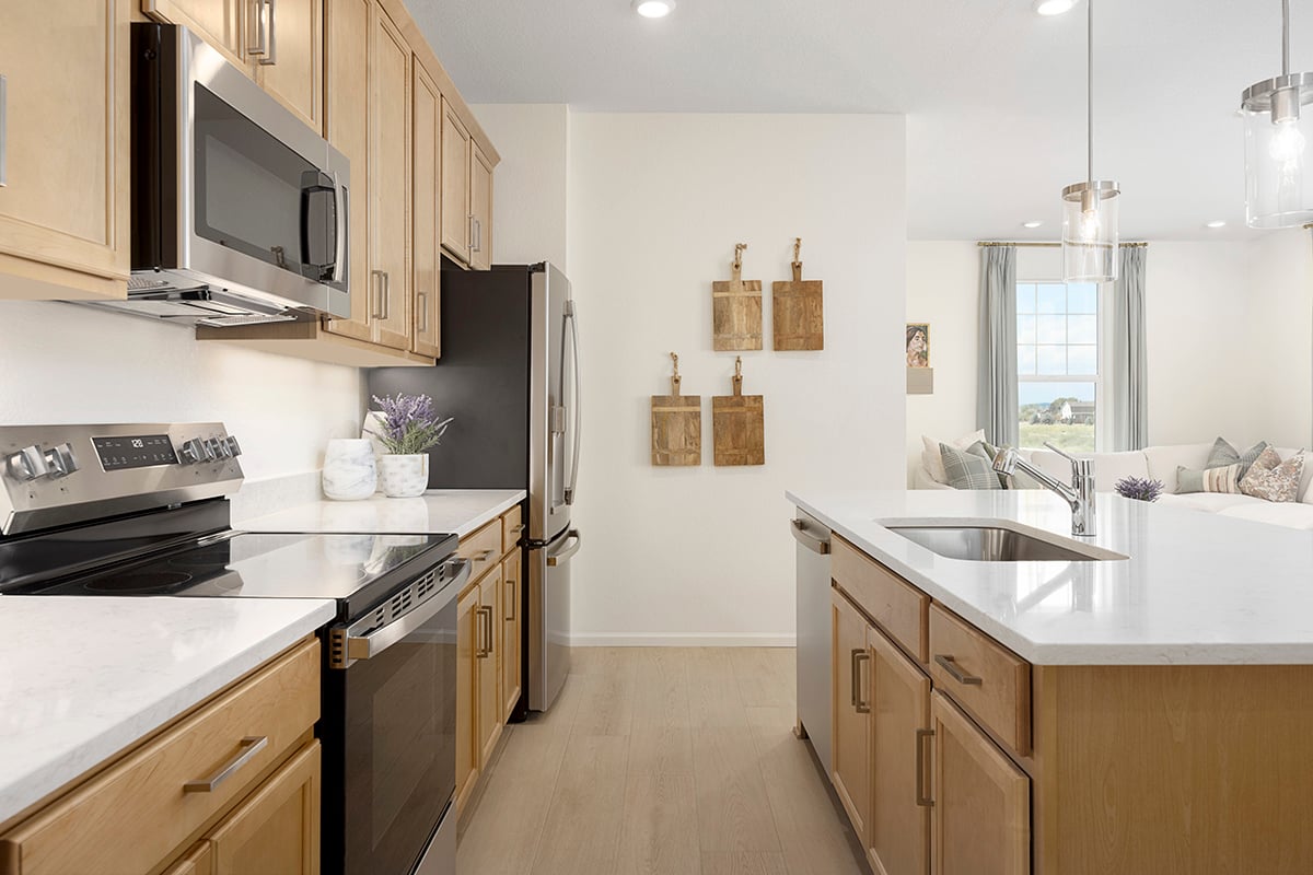 Maple framed cabinets