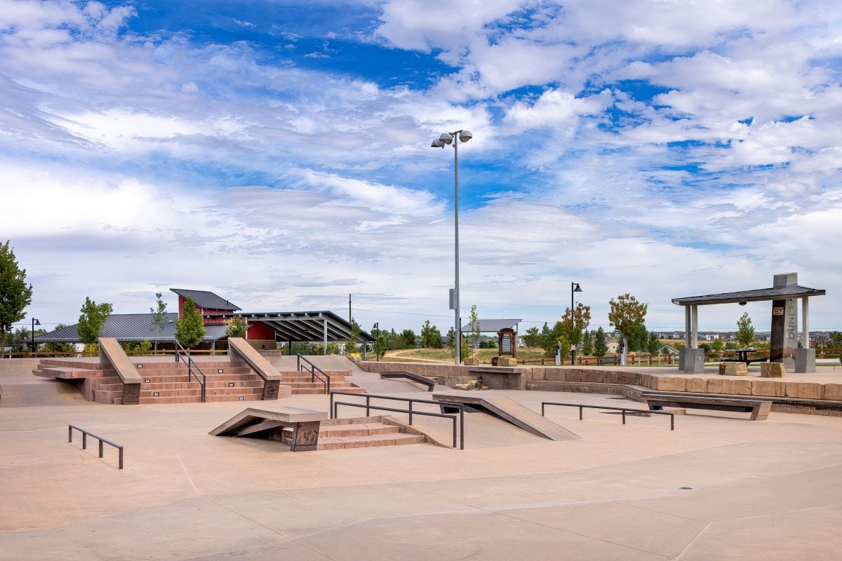 Near skate park at Erie Community Park