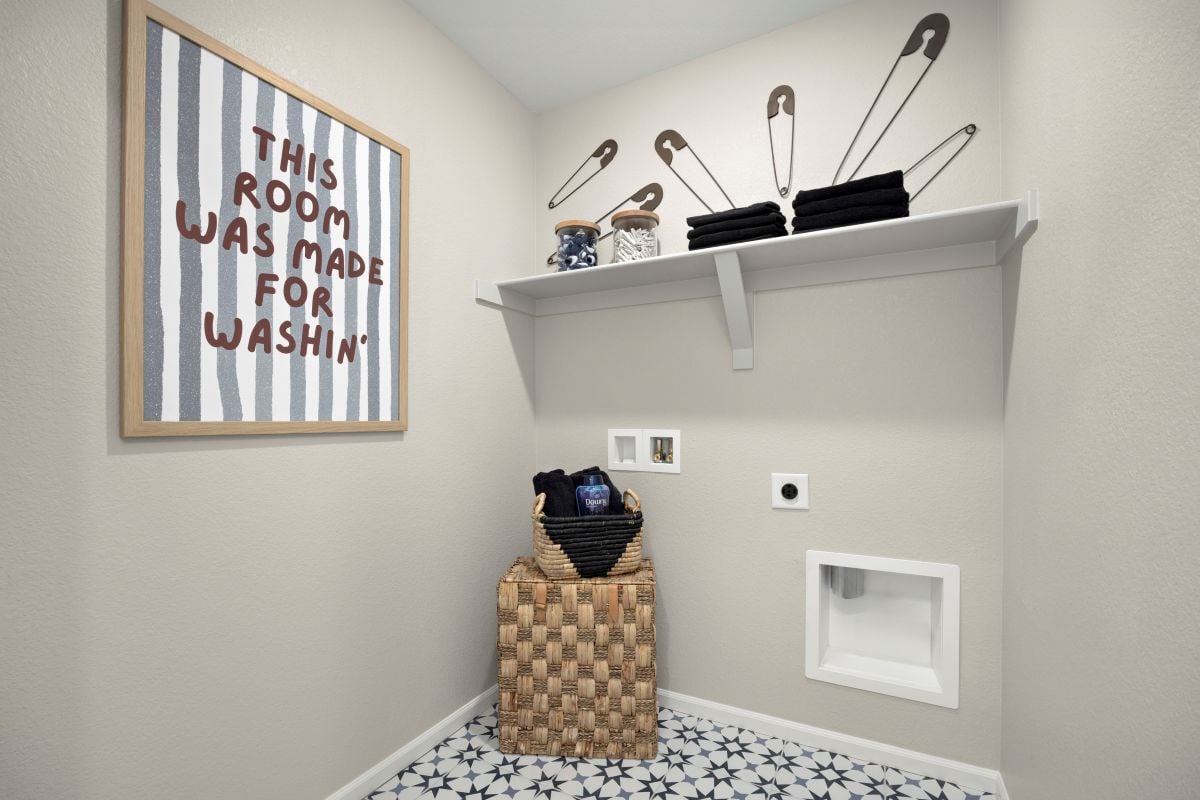 Dedicated laundry room