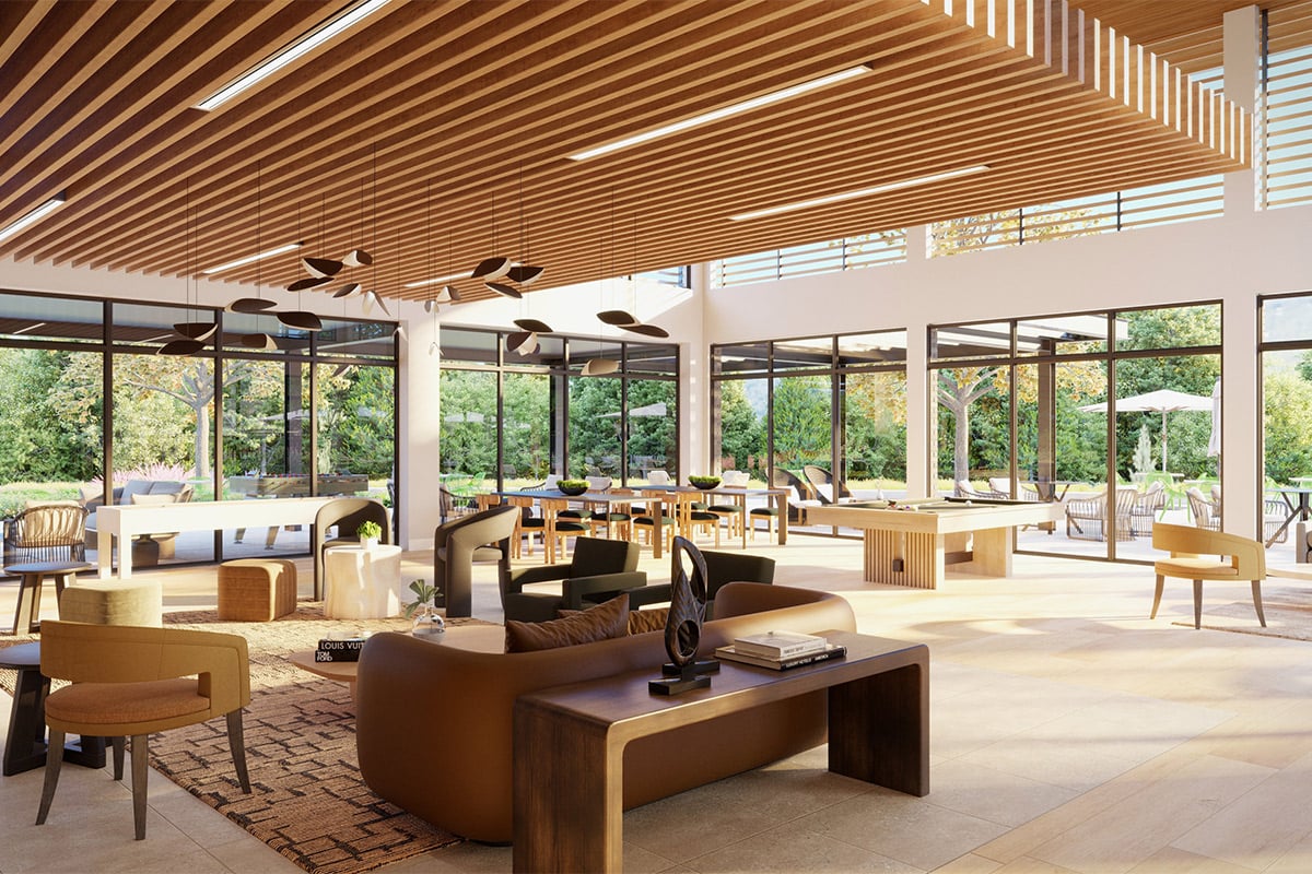 Planned community dining area