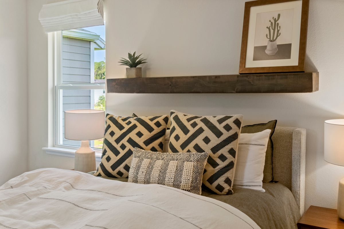 Spacious primary bedroom