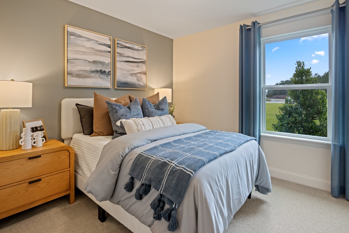 Spacious secondary bedrooms