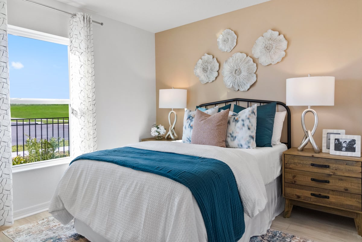 Spacious secondary bedrooms