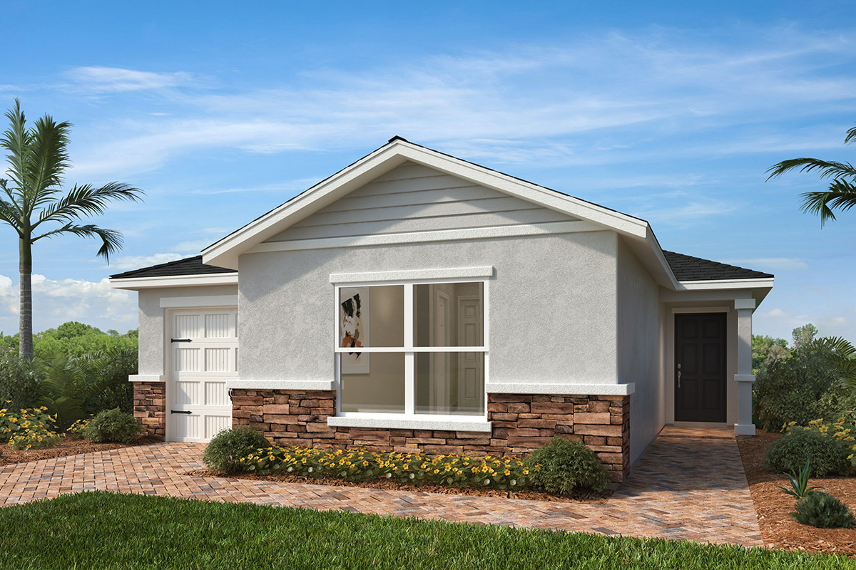 Exterior F with optional stone