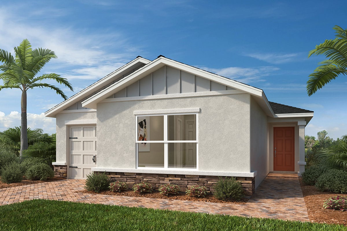 Exterior G with optional stone