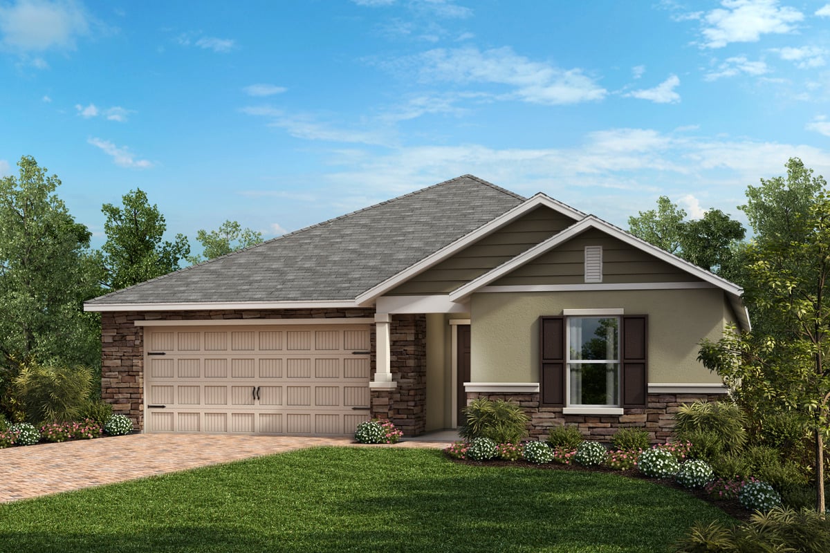 Exterior F with optional stone