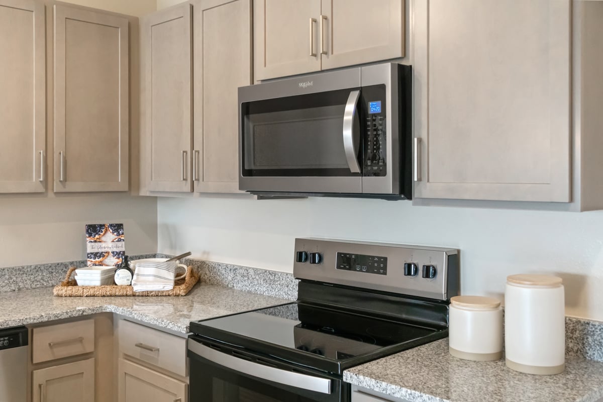 Shaker-style kitchen cabinets