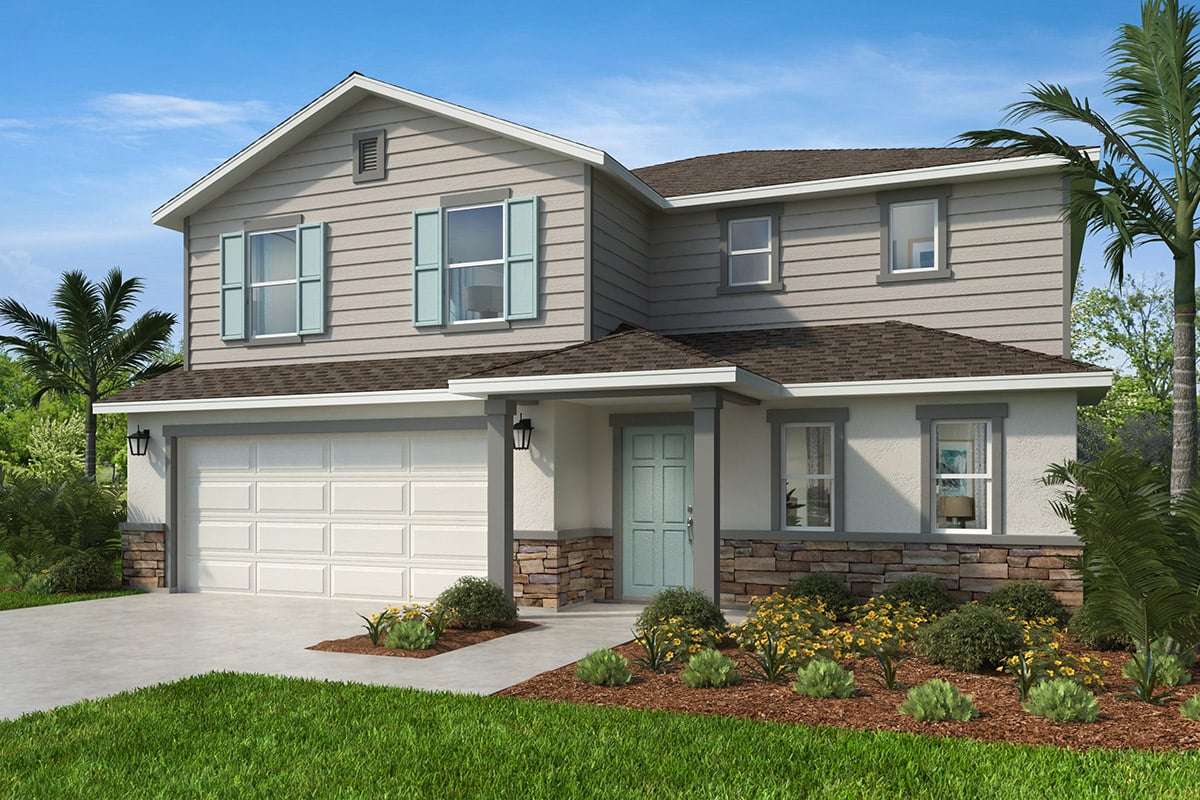 Exterior F with optional stone