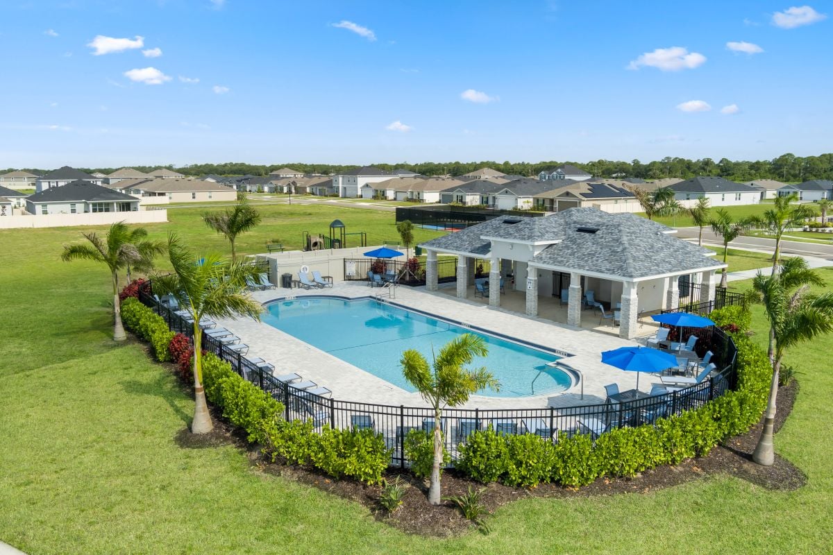 Community pool and cabana