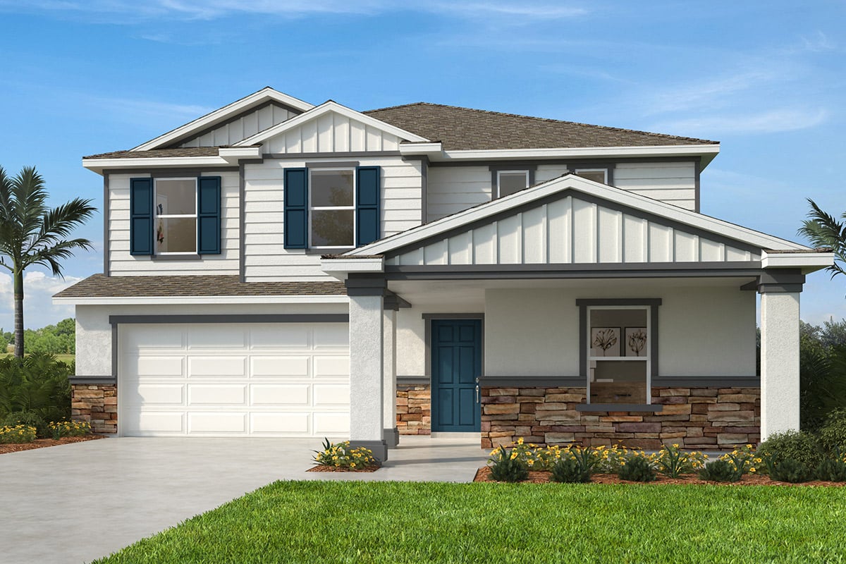 Exterior H with optional stone