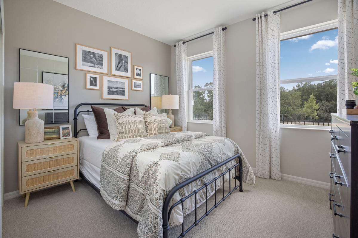 Spacious secondary bedrooms