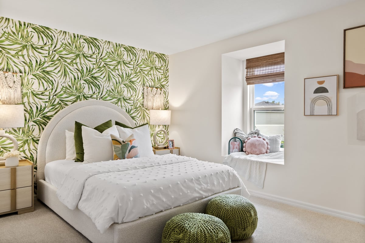 Spacious secondary bedrooms