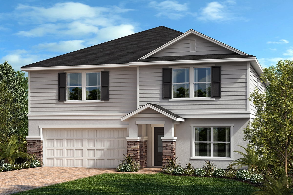 Exterior F with optional stone