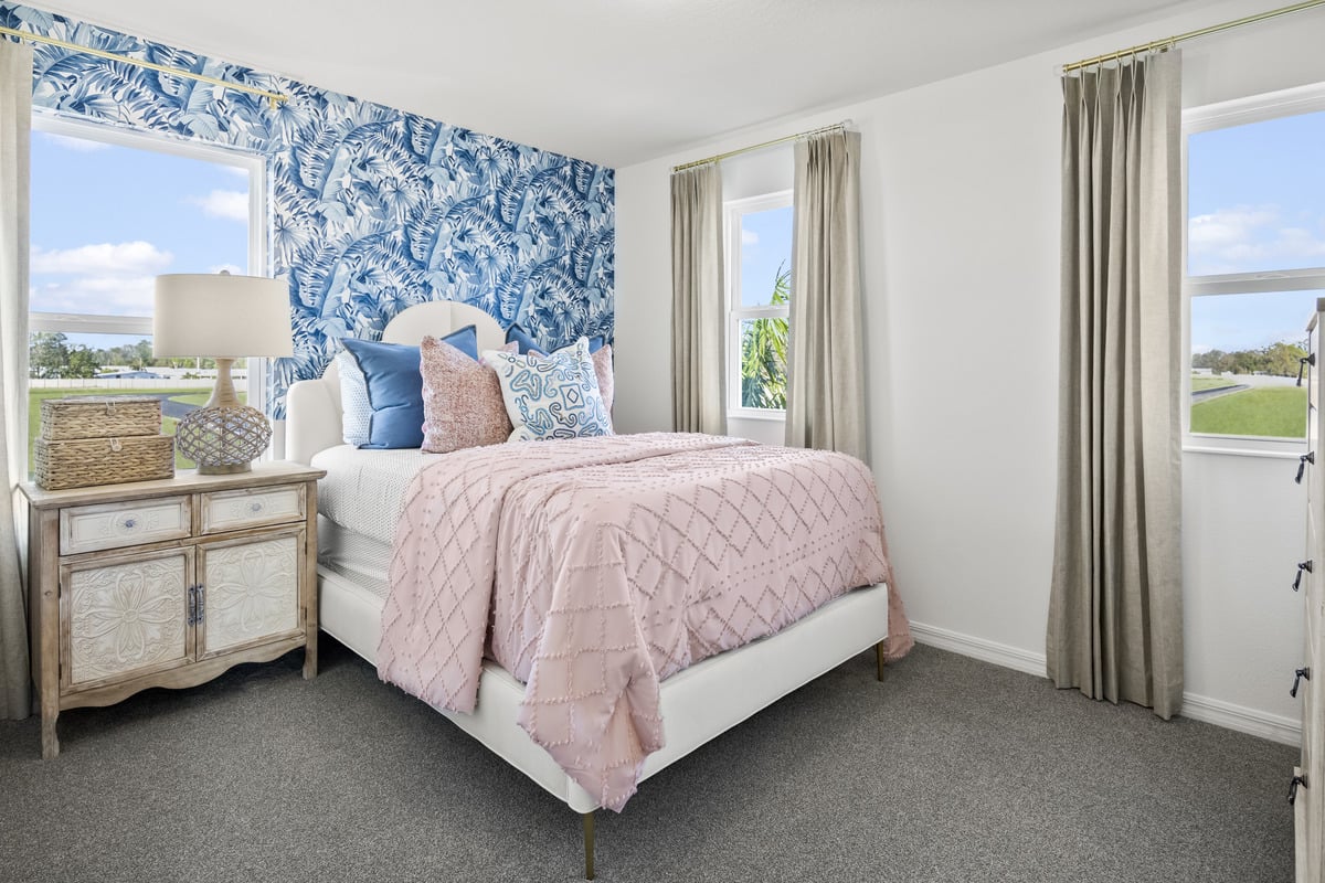 Spacious secondary bedrooms