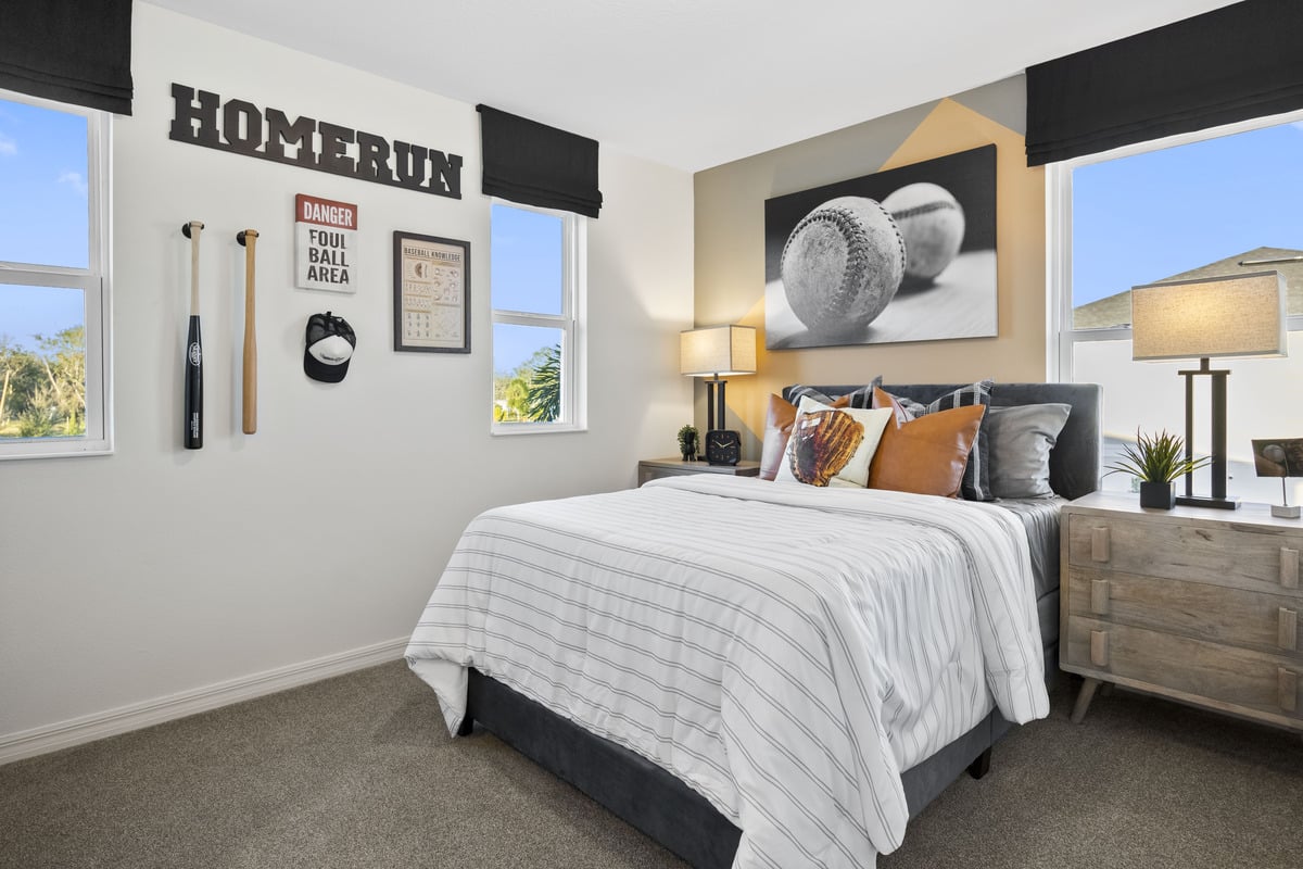 Spacious secondary bedrooms