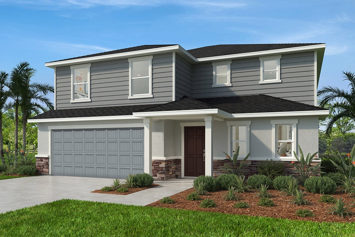 Exterior E with optional stone