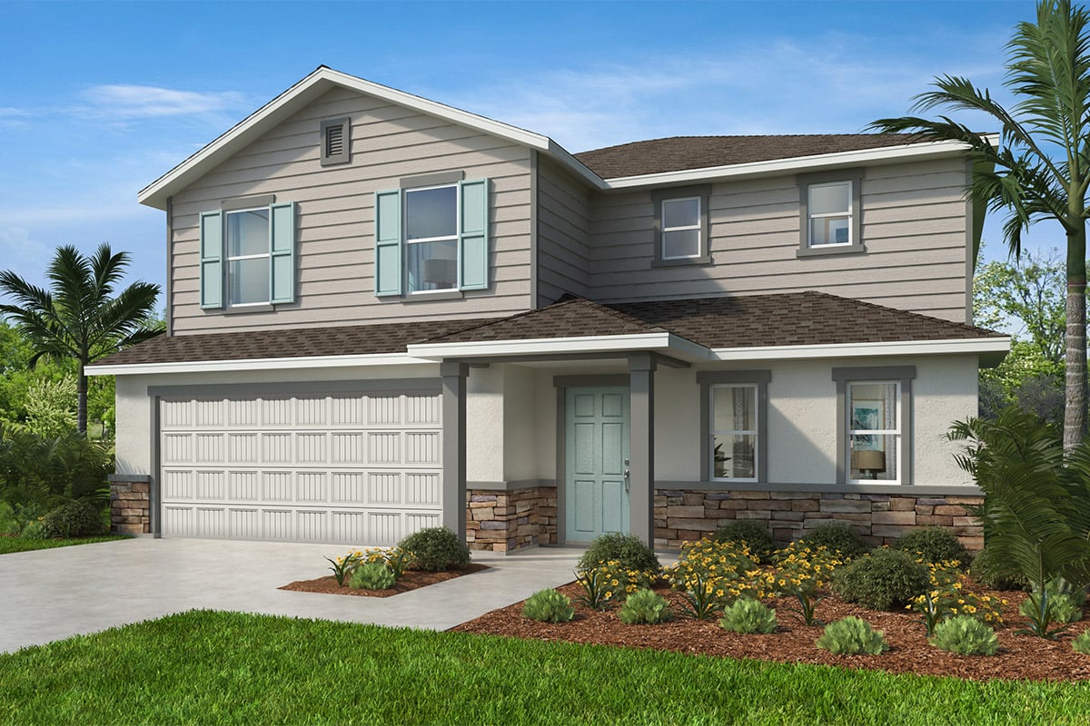 Exterior F with optional stone