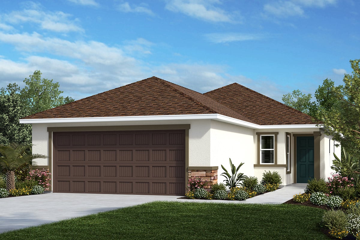 Exterior A with optional stone