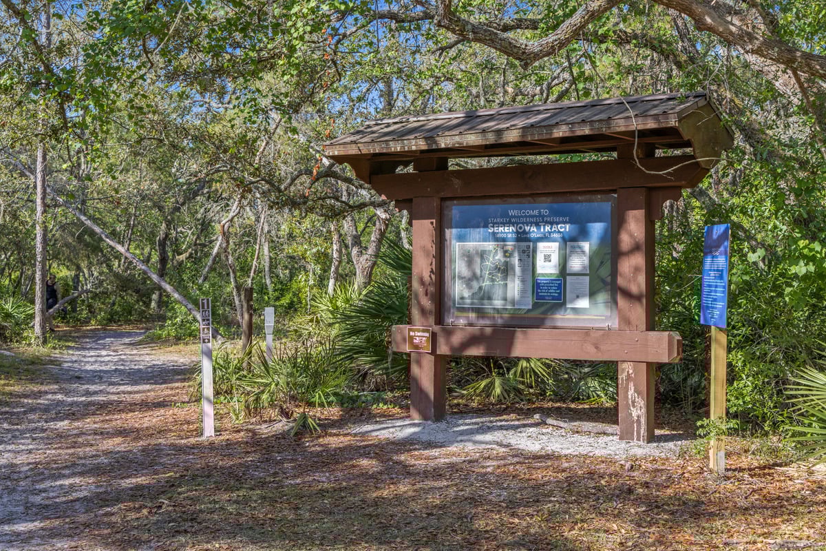 Short drive to the Serenova Tract Campground