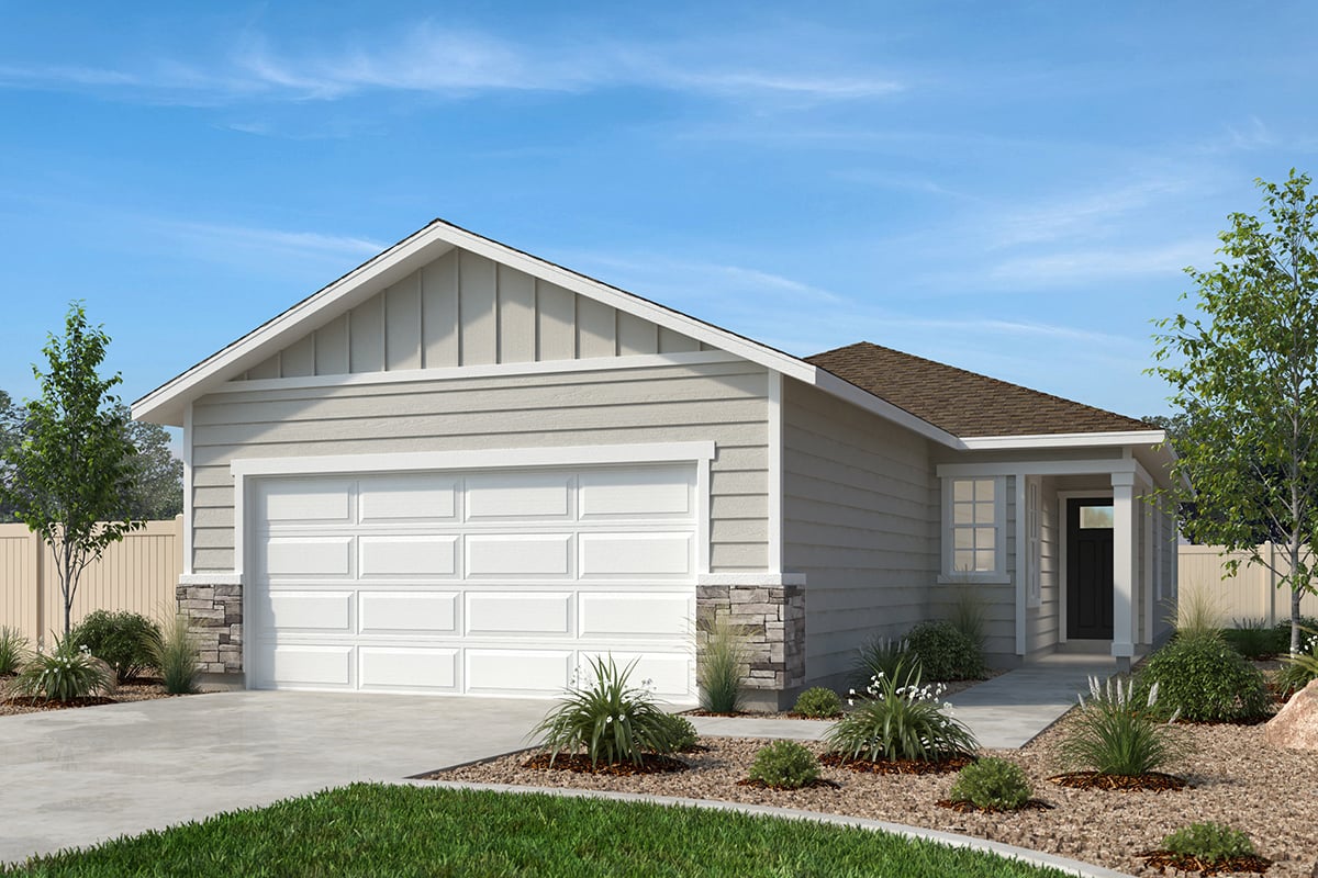 Exterior A with optional masonry