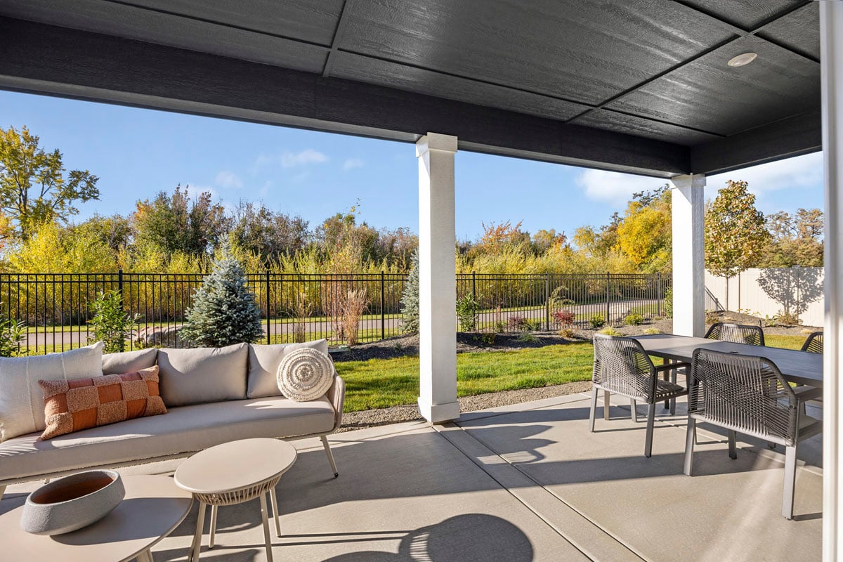 Extended covered patio