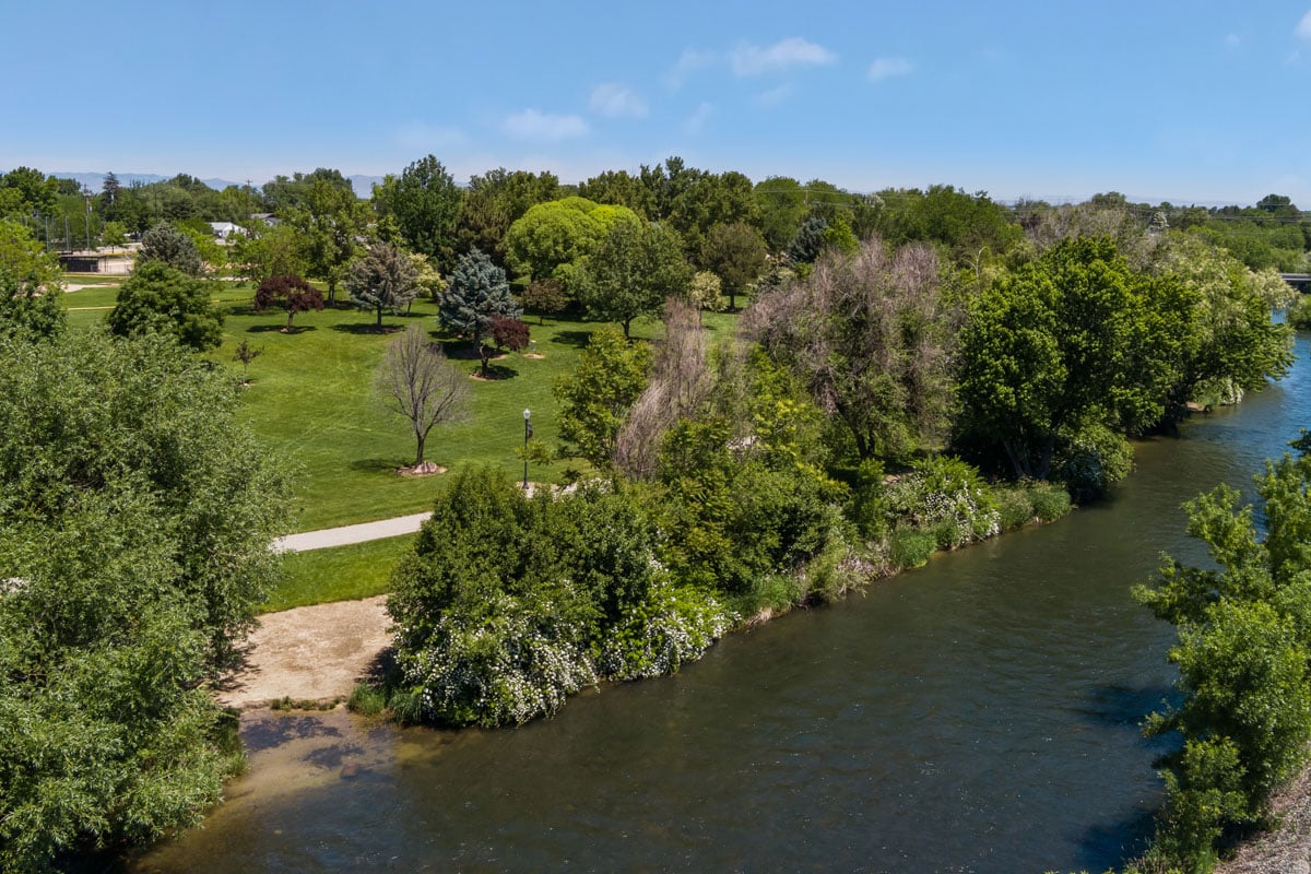 Bordered by Indian Creek