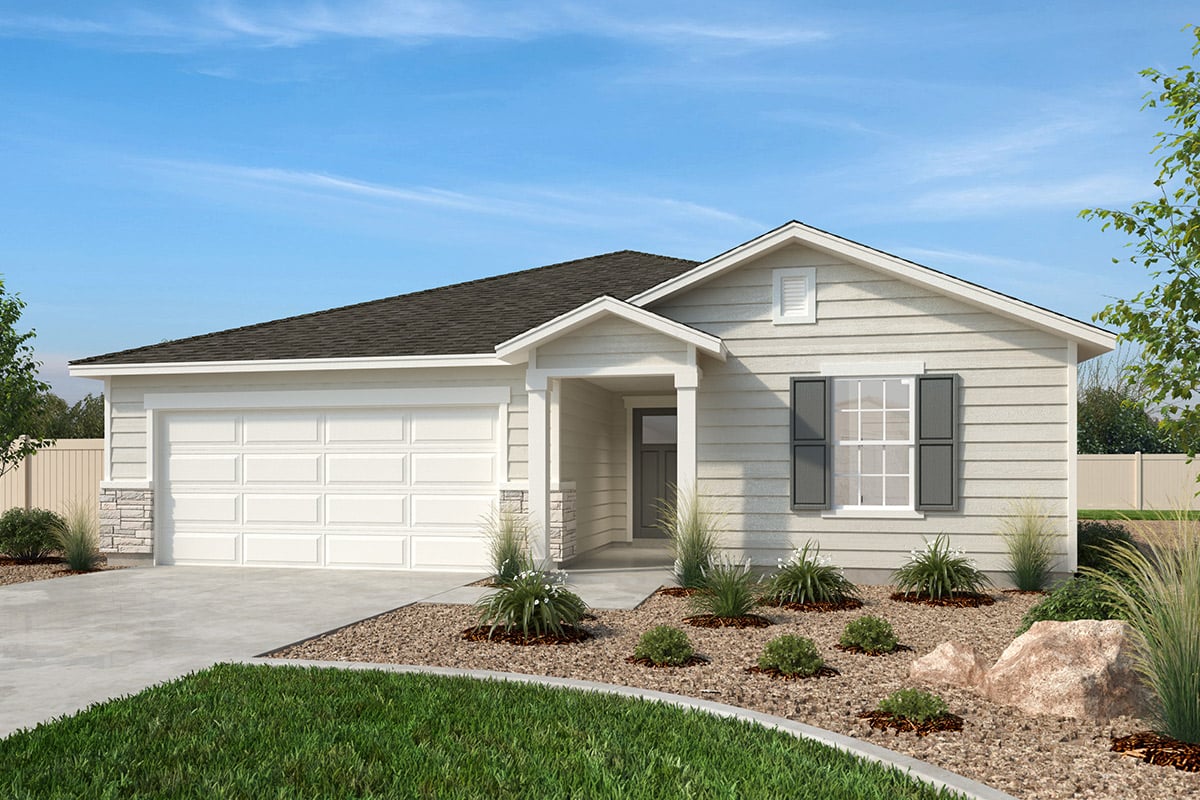 Exterior A with optional stone