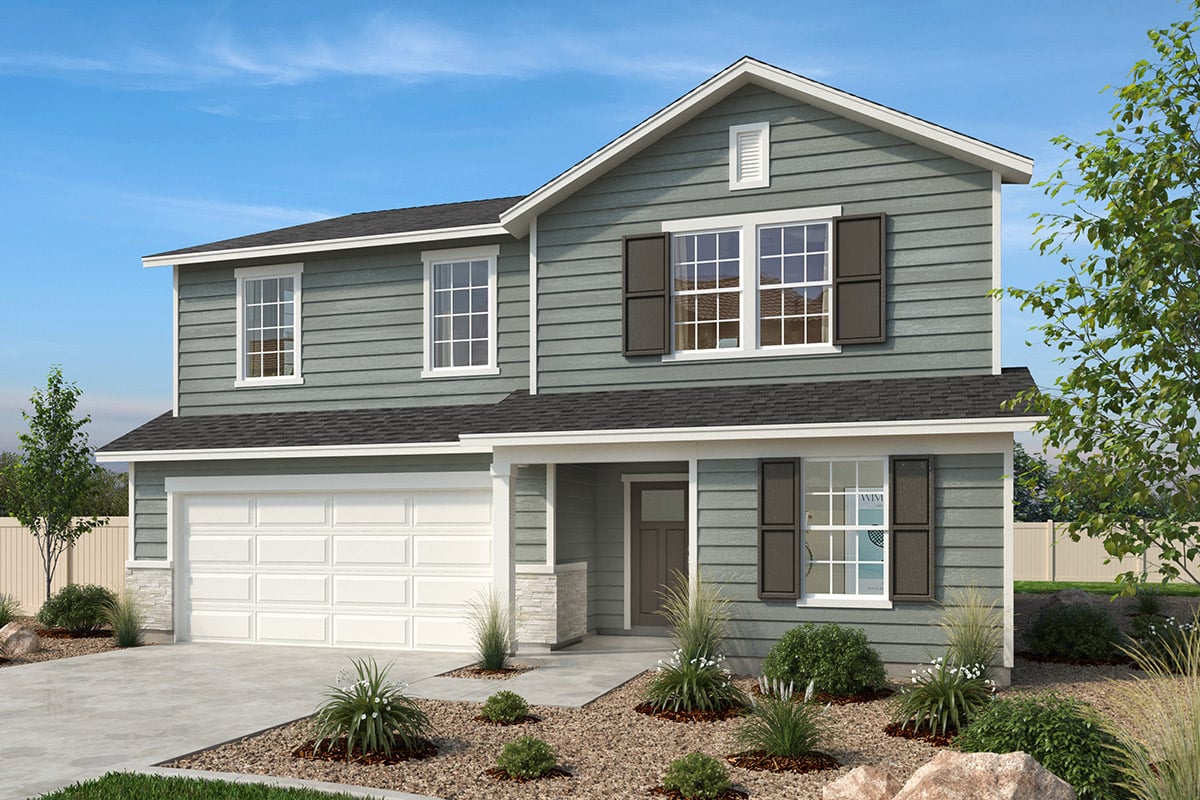 Exterior A with optional stone