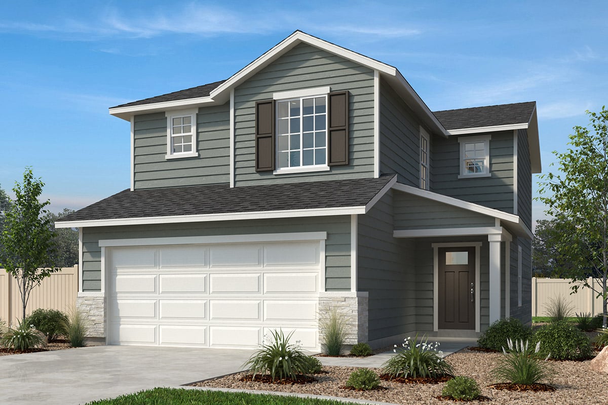 Exterior A with optional stone