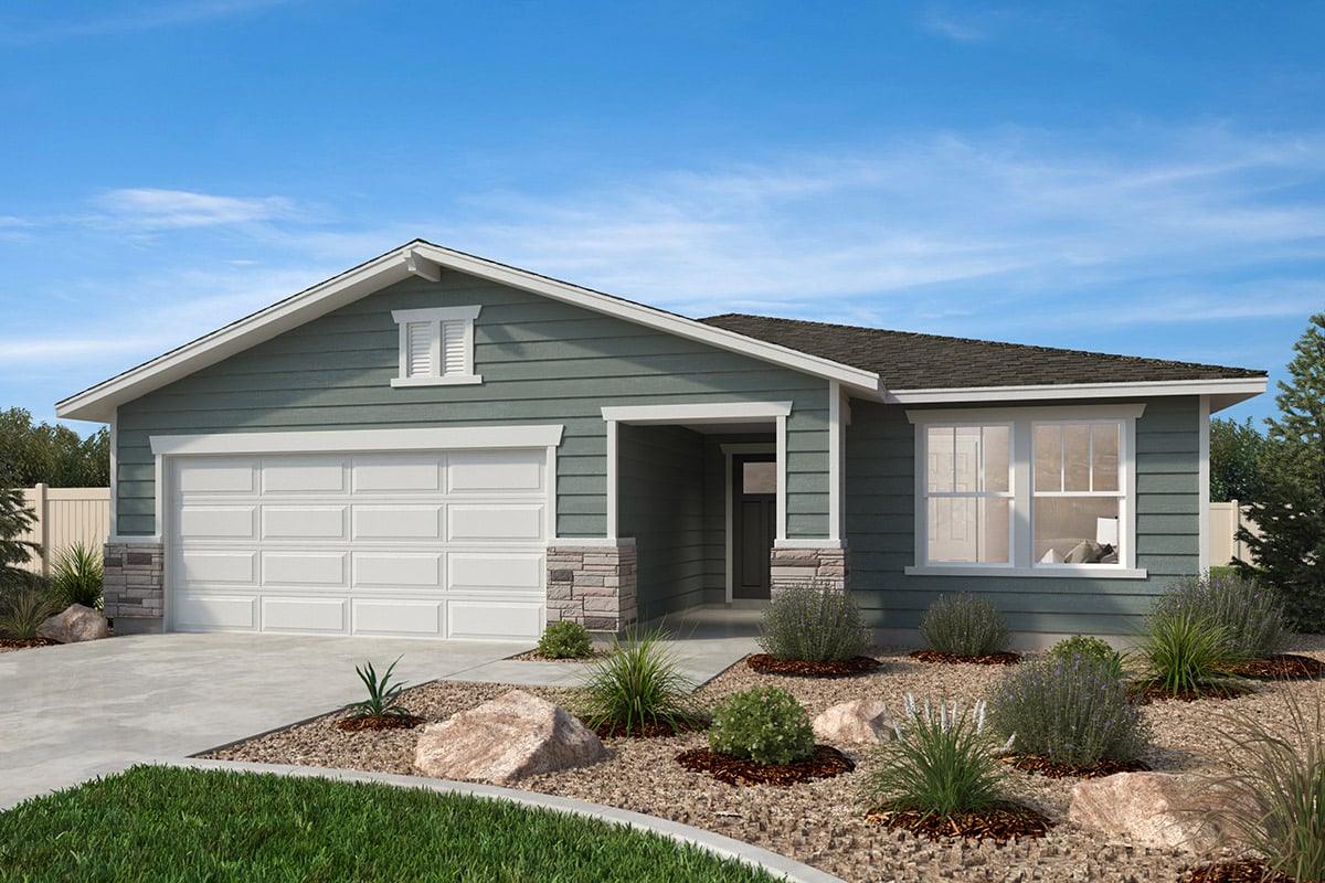 Exterior B with optional stone