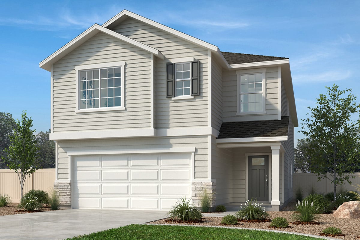 Exterior A with optional stone