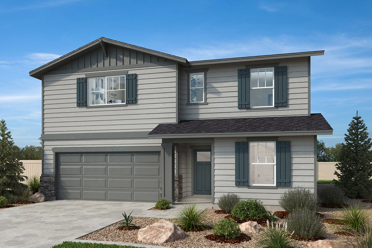 Exterior B with optional stone