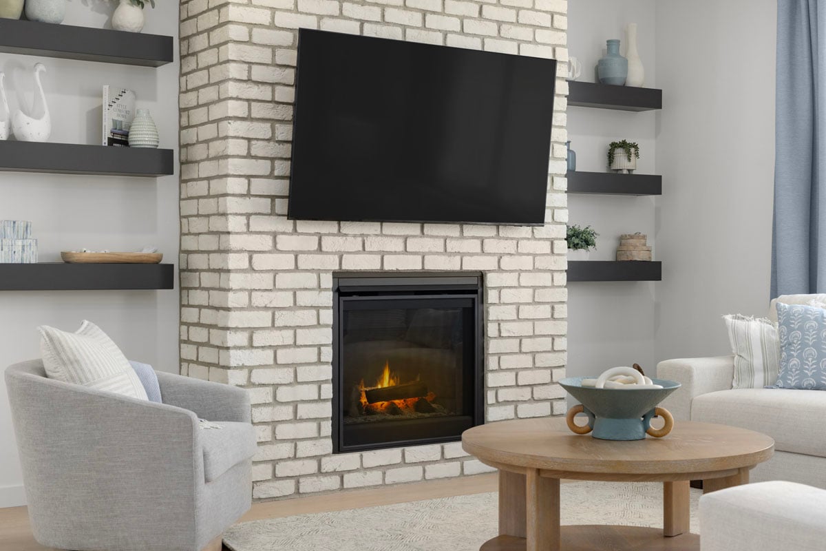 Fireplace at great room