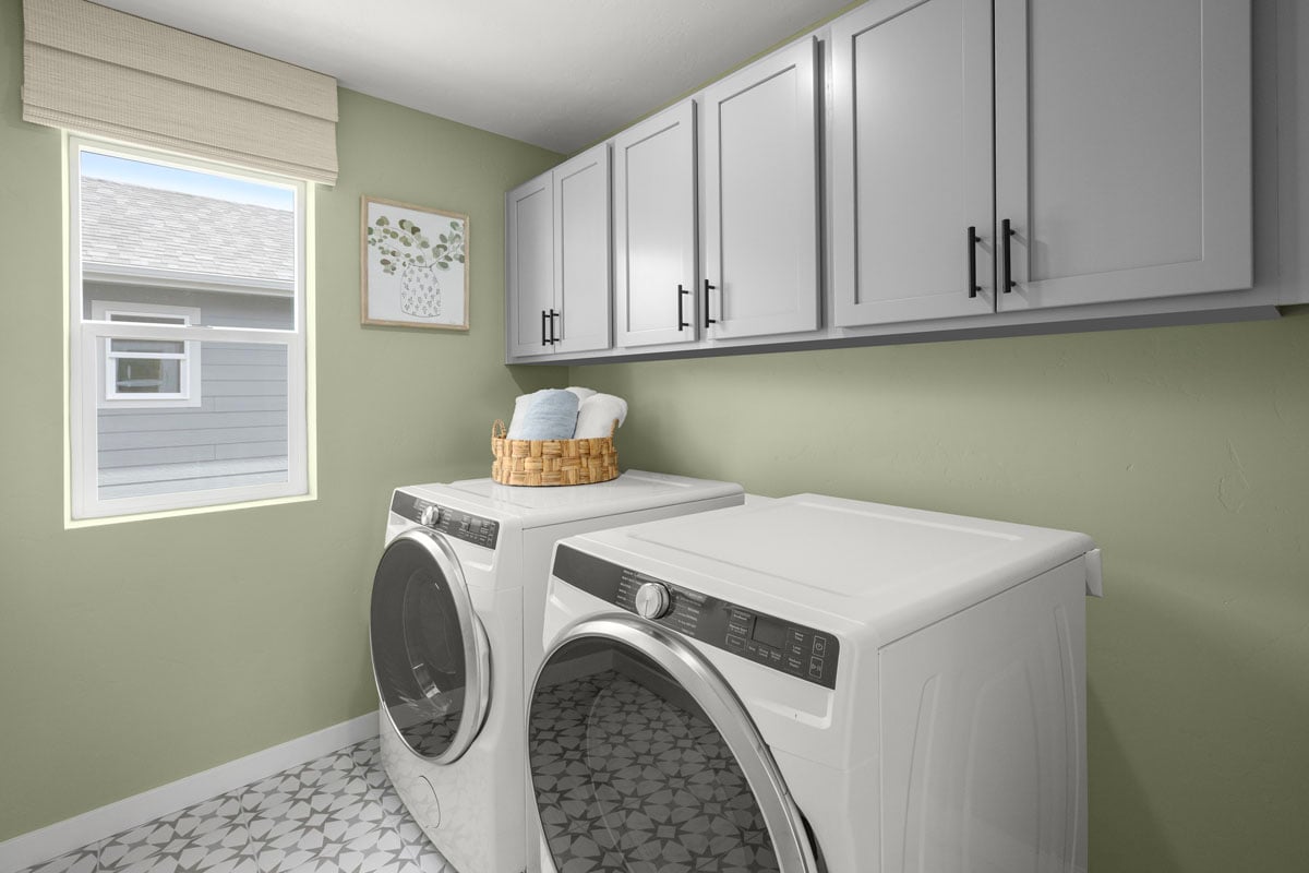 Dedicated laundry room