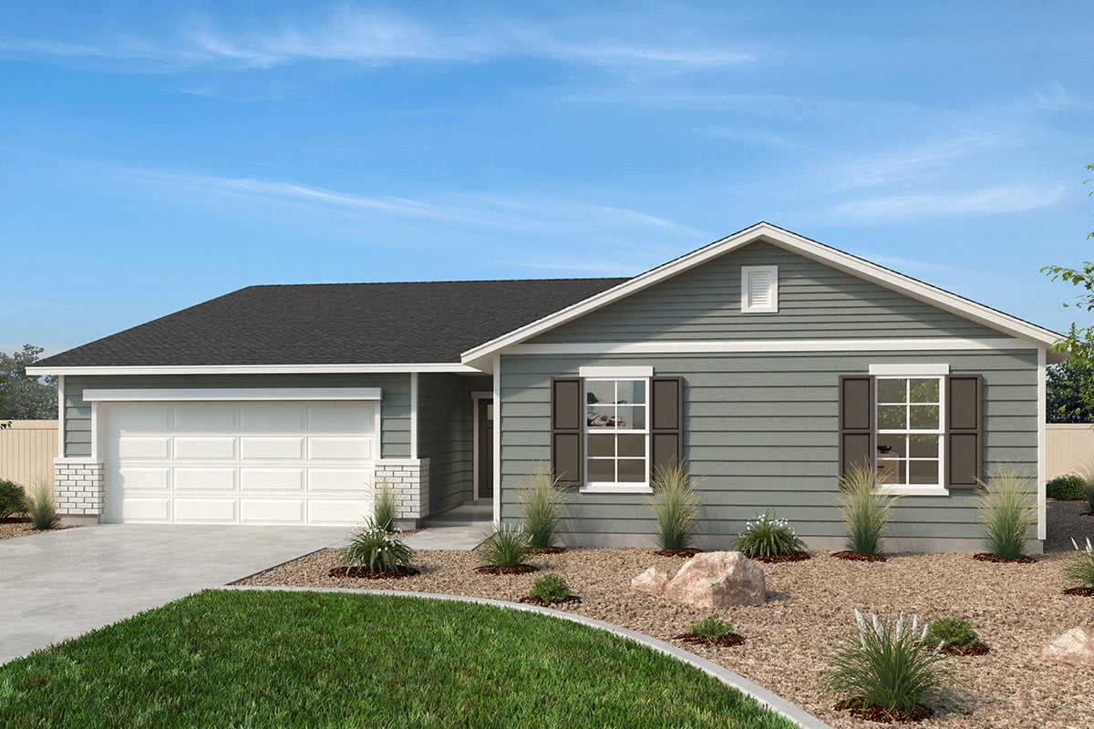 Exterior A with optional stone