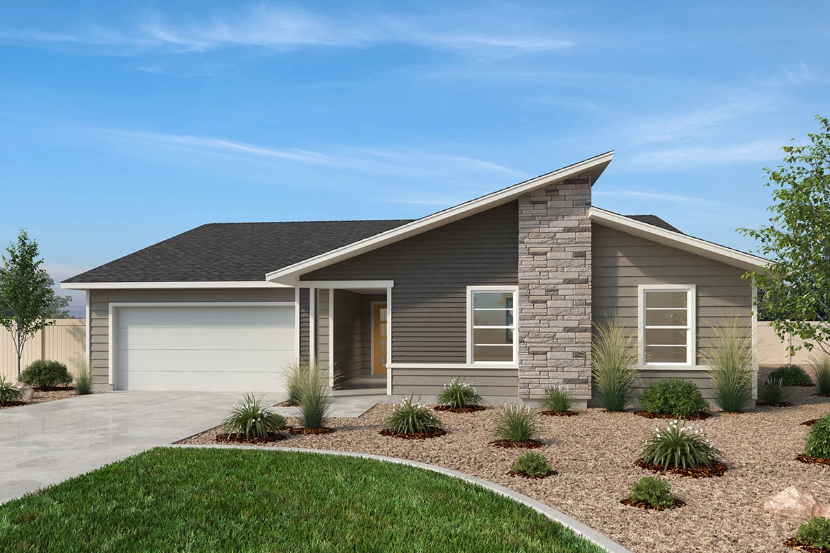 Exterior D with optional stone