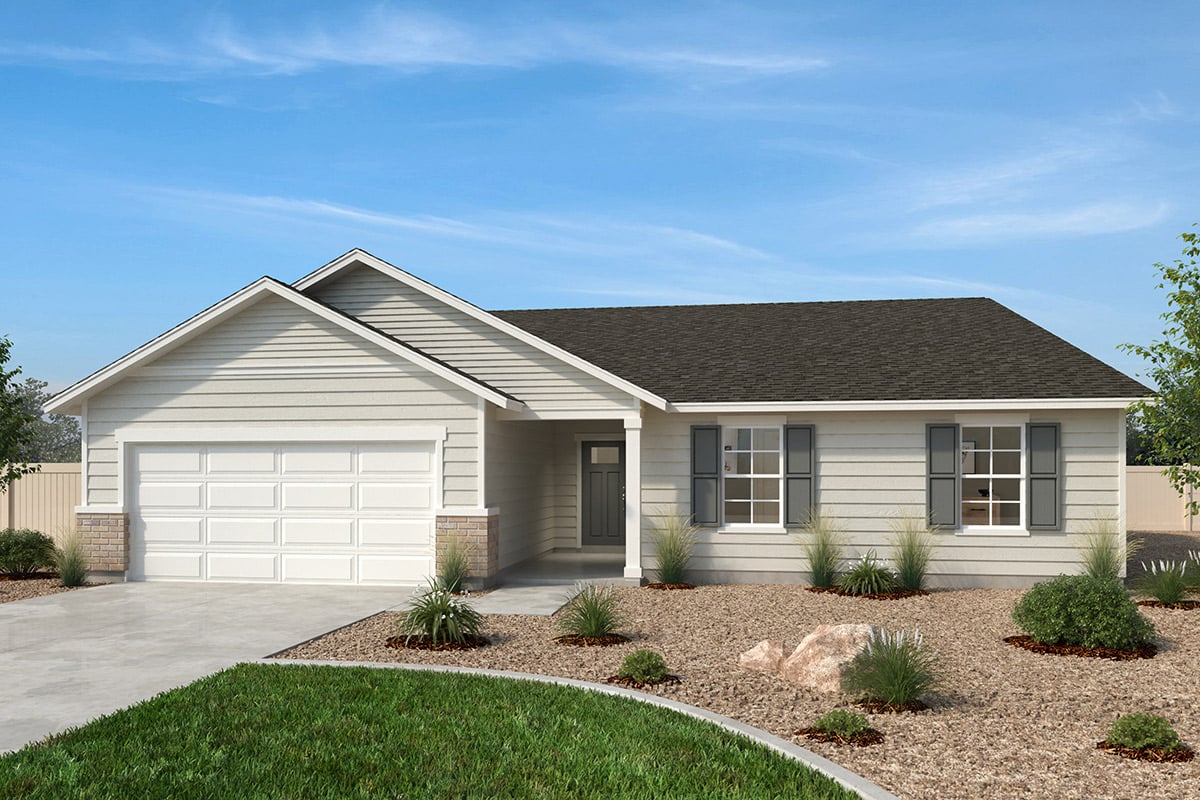 Exterior A with optional stone