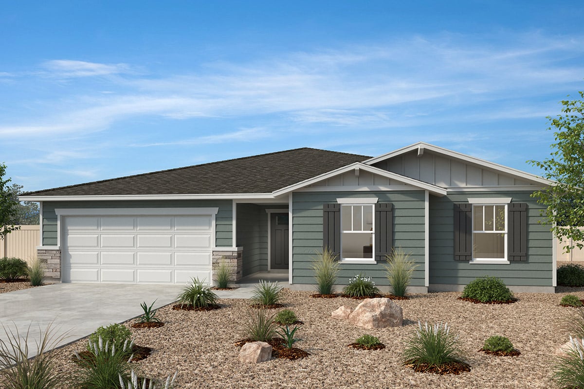 Exterior B with optional stone