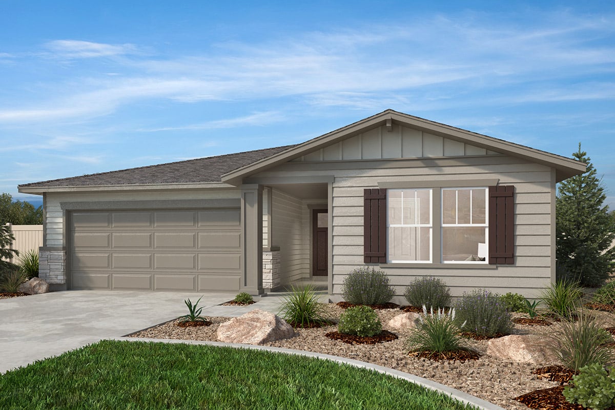 Exterior B with optional stone