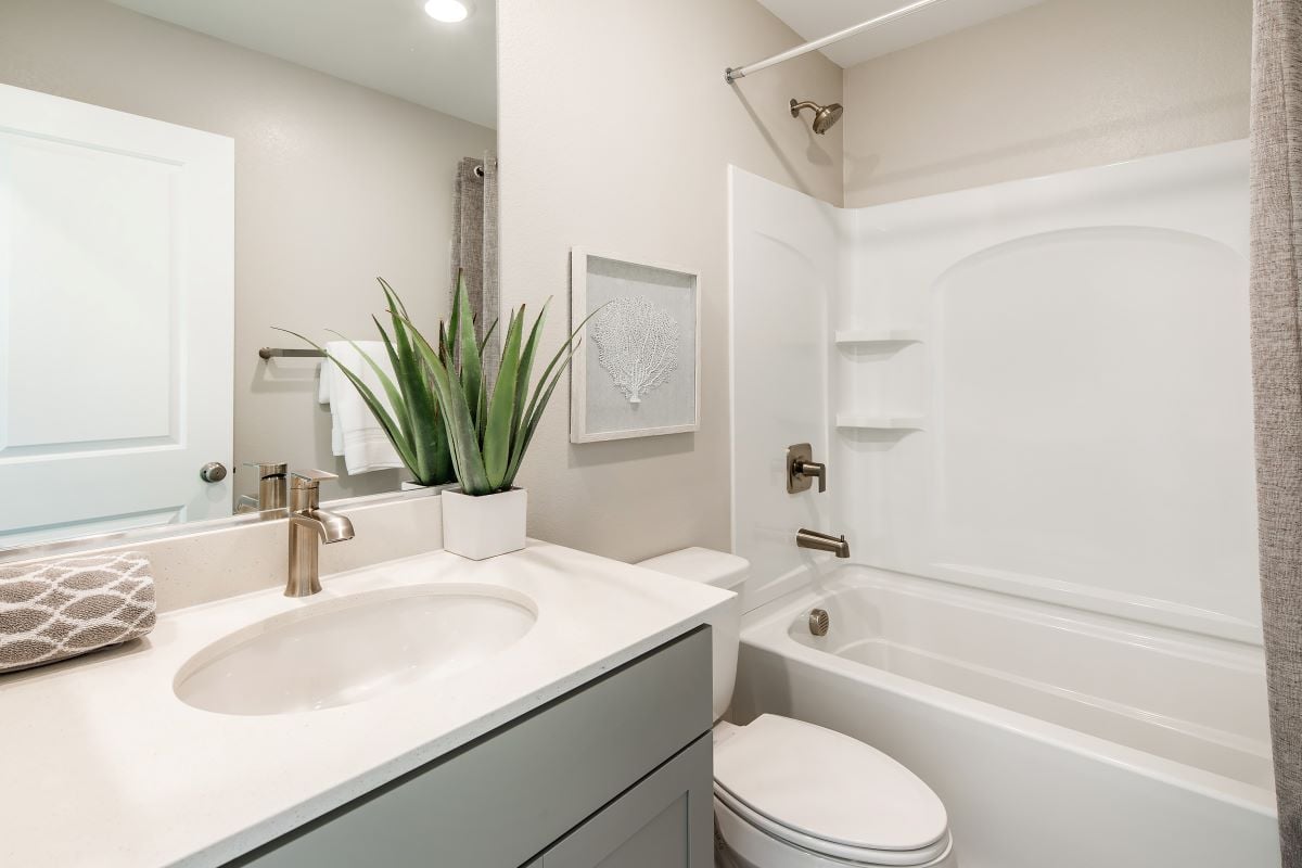 Extended vanity at bath 2 