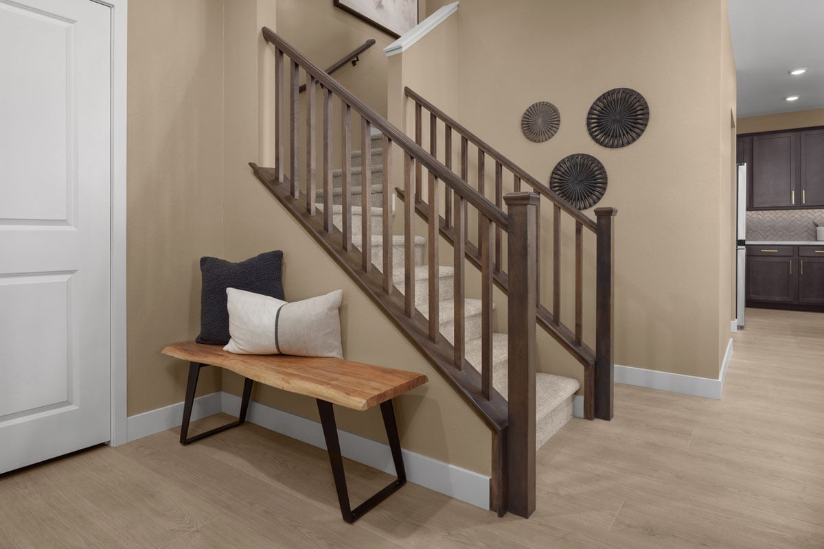 Mission-style stair rail