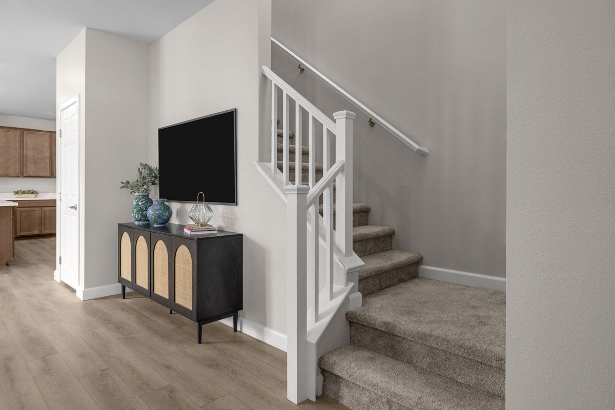 Mission-style stair rail