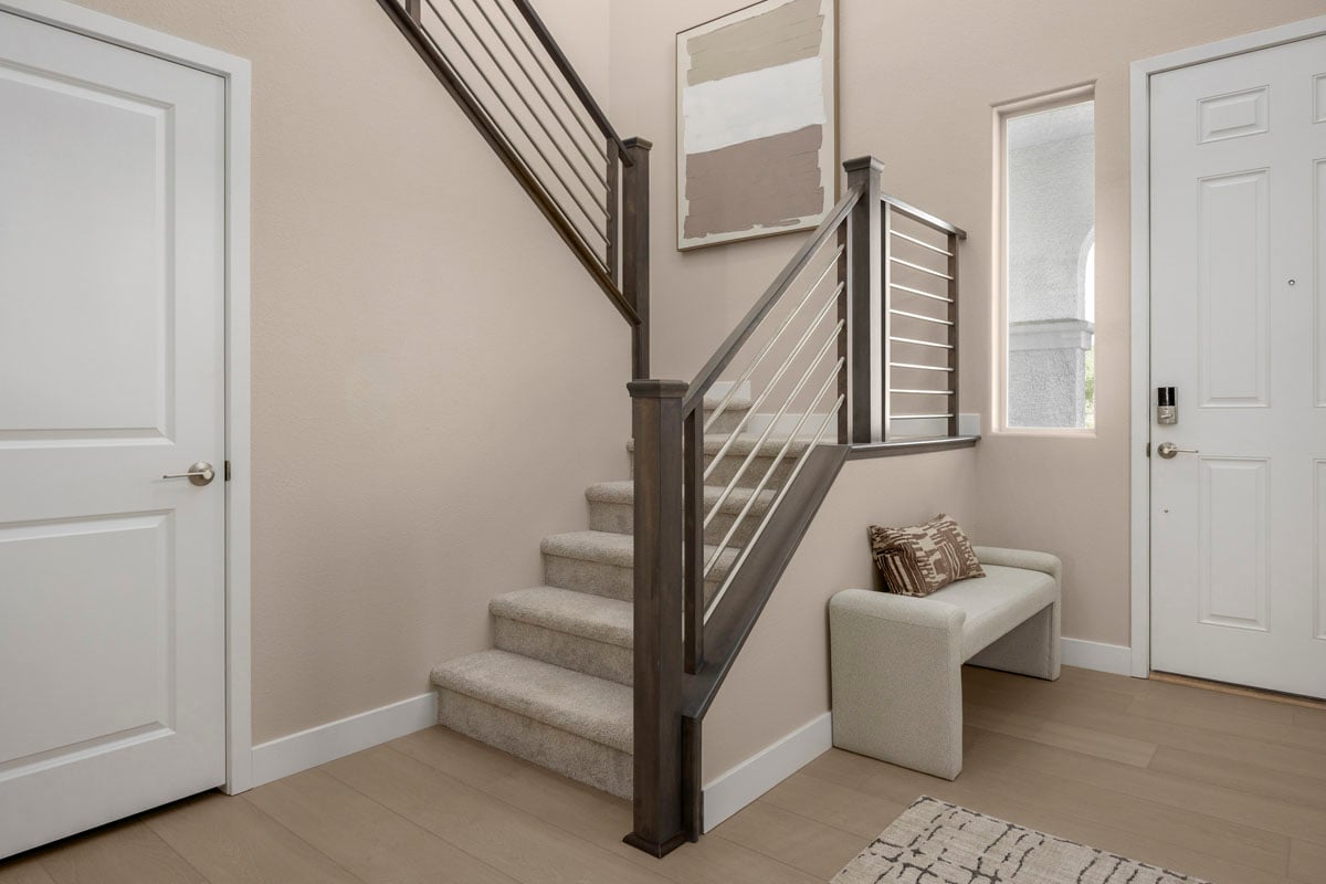 Wrought-iron stair rail