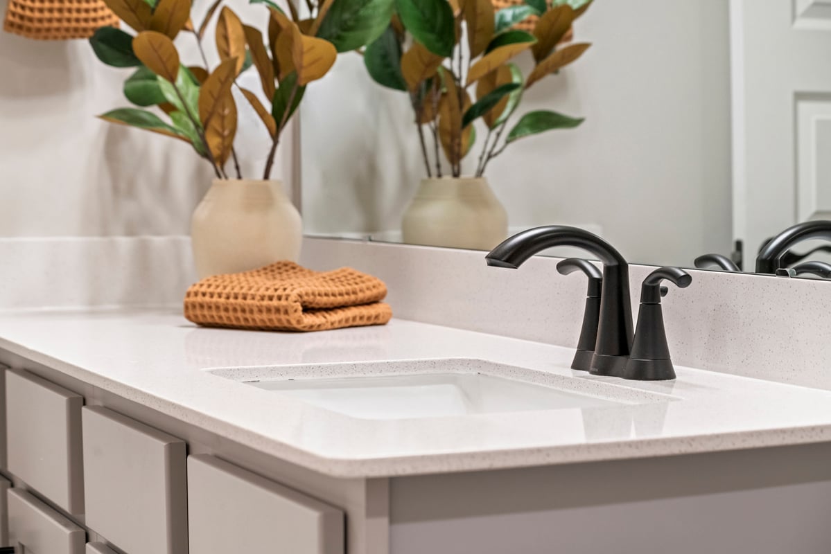 Vanity with integrated sink